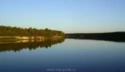 Волго-Балтийский канал на закате